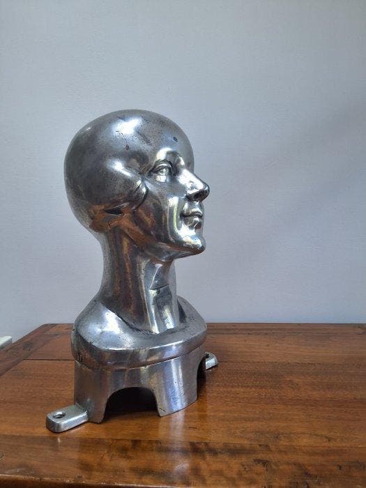 Tête - Chrome Milliners bust 1920s - Chrome, Antiquités & Art, Art | Objets design
