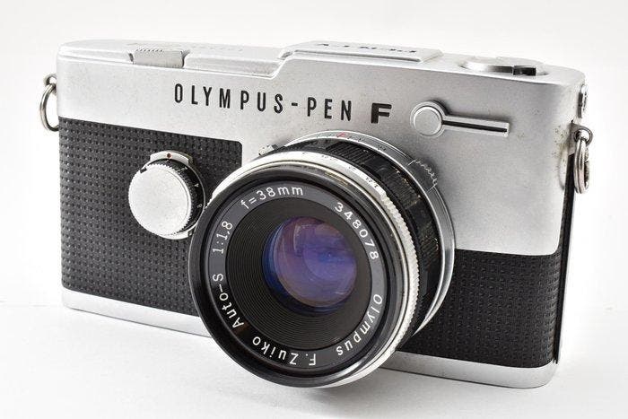 Olympus Pen FV + 1.8/38mm | Halfkleinbeeldcamera, Audio, Tv en Foto, Fotocamera's Analoog
