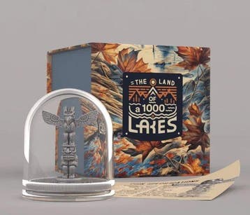 Canada. 5 Dollars 2023 Totem - Land of a Thousand Lakes