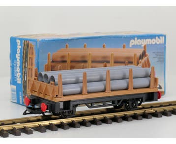 Playmobil 4105 rongenwagen met buizenlading OVP (Open (bak)), Ophalen of Verzenden, Overige typen