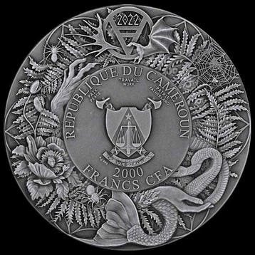 Cameroun. 2000 Francs 2022 Slavic Bestiary - Domowik 3 Oz Ag
