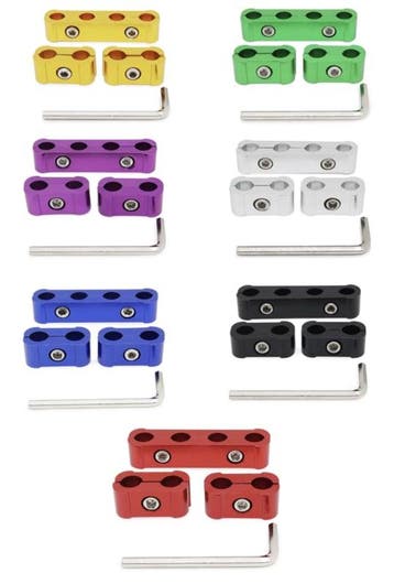 Aluminium bougiekabel houders div. Kleuren, Ophalen of Verzenden