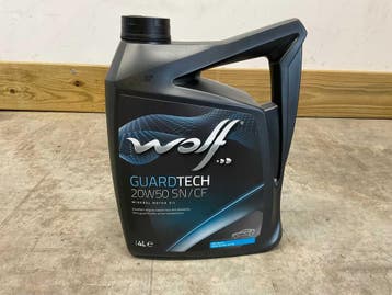 Veiling - 4x Wolf minerale motorolie 20W-50 SN/CF 4L