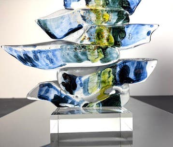 Maxence Parot - Vaas - Sculptuur met unieke kleuren, emaille