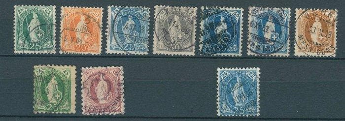 Zwitserland 1882/1907 - Gestempelde verzameling postzegels, Postzegels en Munten, Postzegels | Europa | België