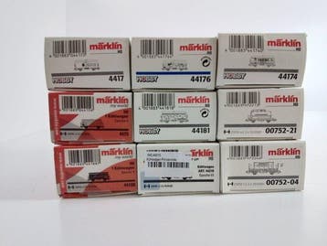 Märklin H0 - Modeltrein (9) - 9 x Reclame- en goederenwagons