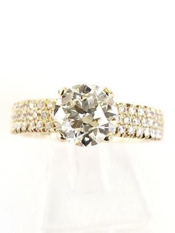 Bague de fiançailles - 18 carats Or jaune - 1.99ct. tw.