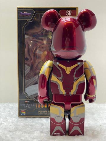 Medicom toy - BE@RBRICK 400% Iron Man Mark 85 (Battle