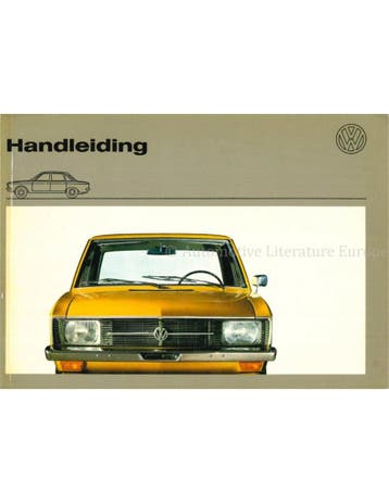 1970 VOLKSWAGEN K70 INSTRUCTIEBOEK NEDERLANDS