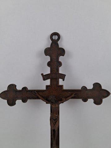 Kruis - Koper - 1950-1960, Antiek en Kunst