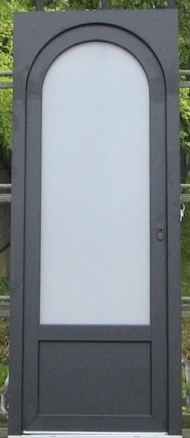 pvc buitendeur , deur , voordeur 82 x 208 zwart ral 9005, 80 tot 100 cm, Nieuw, Ophalen of Verzenden, Buitendeur