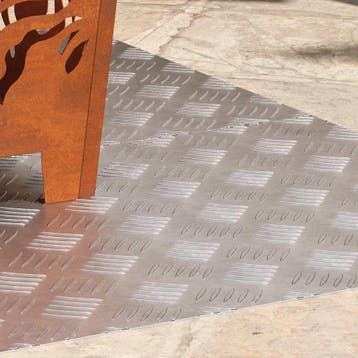 vidaXL Trap Tread 2 st 100 x 50 cm Zilver Aluminium, Doe-het-zelf en Bouw, Ladders en Trappen, Verzenden, Nieuw