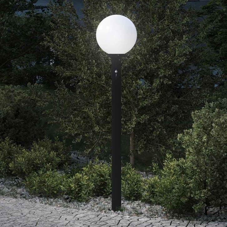 vidaXL Bolderverlichting met sensor 120 cm zwart IP44, Maison & Meubles, Lampes | Autre, Envoi