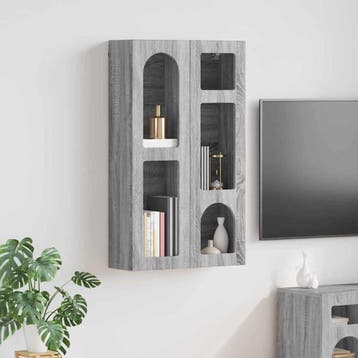 vidaXL Hangkast ELST Grijs Sonoma 59 x 20 x 100 cm Bewerkt, Verzenden