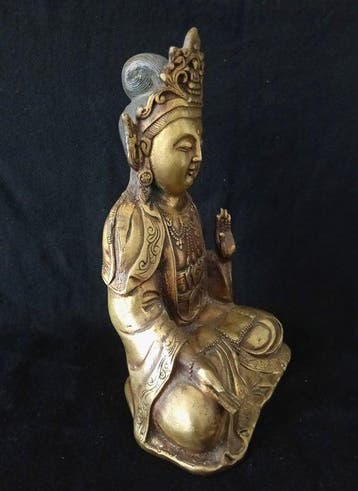 Guan Yin - Brons - China - eind 20e eeuw, ca. 1980