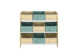 Veiling - Home Opbergrek voor Kinderen, Geel-Groen 65x62x30c, Nieuw