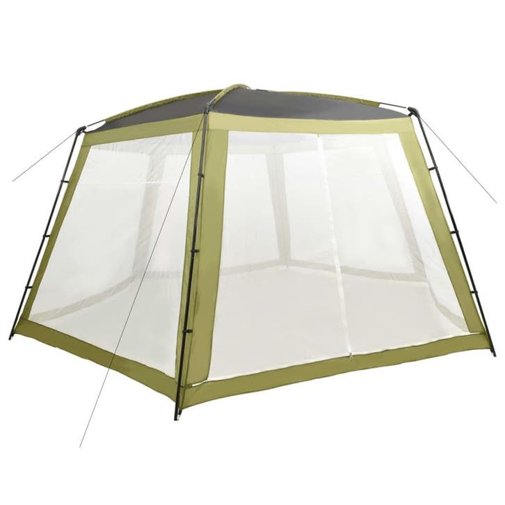 vidaXL Zwembadtent 660x580x250 cm stof groen, Tuin en Terras, Zwembaden, Nieuw, Verzenden