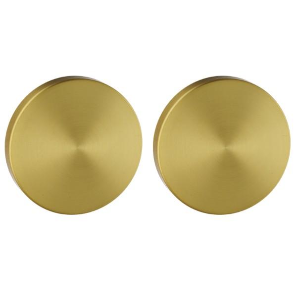 Set van twee blinde plaatjes ø52x6mm Permafix PVD goud, Doe-het-zelf en Bouw, Deuren en Vliegenramen, Nieuw