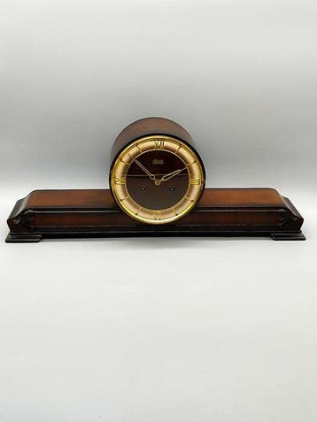Klok - Hermle Schwebeanker Kaminuhr – Mid-Century Tischuhr -