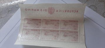 San Marino 1961 - Foldertjes San Marino, helikopter en, Postzegels en Munten, Gestempeld