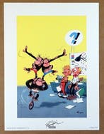 Franquin, André - 2 Offset Print - Gaston, Spirou et, Livres