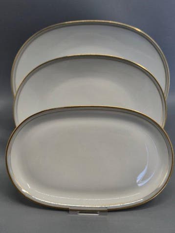 Eetservies - Elegantes Porzellan Servierplatten Set 3-teilig