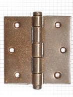 Deurscharnier 89 x 89 mm ijzer geroest (vlakke kop), Nieuw