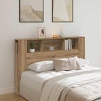 vidaXL Hoofdbordkast Artisan Eiken 160x18,5x103,5 cm Bewerkt, Verzenden, Nieuw