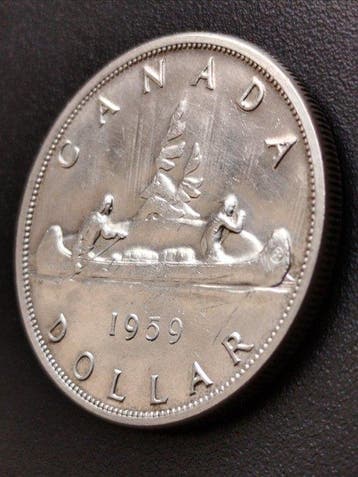 Canada. Elizabeth II. 1 Dollar 1959 (Zonder minimumprijs)