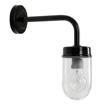 Stal- &amp; Boerderijlampen Genius Muurlamp Zwart, Verzenden, Wandlamp, 50 tot 250 watt, Nieuw