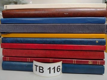 Wereld - Wereld uitzoek partij in 10 stockboeken, Gestempeld