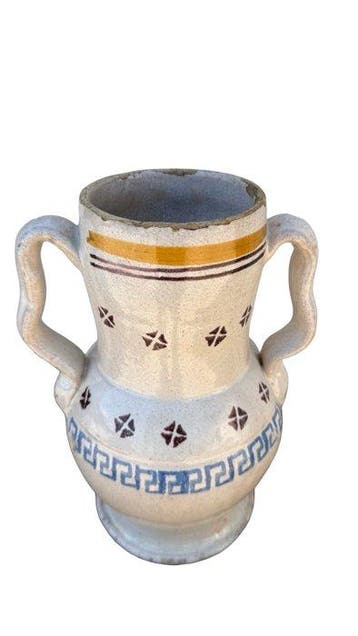 Grottaglie (Puglia) - Vaas - Majolica - Vaas in maioliek