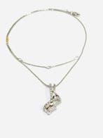 Recarlo - Ketting met hanger - 18 karaat Witgoud - 0.29ct.