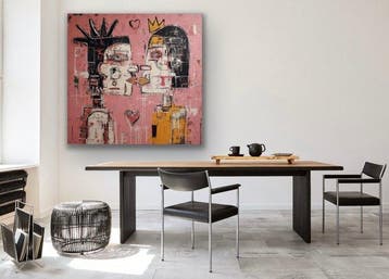 Eric Brumette - KISS ME LIKE BASQUIAT 7 - Toile L - LIMITED