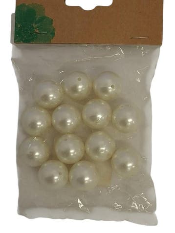 Parel, rijgparels 20 mm 50 gr hbl85-0088-057 Pearl, Nieuw