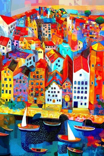 Jowita Skalska - Sails Beneath the Town XXL