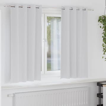 vidaXL Blackout Gordijnen met Ringen 2 st Lichtgrijs 175 x, Verzenden, Nieuw