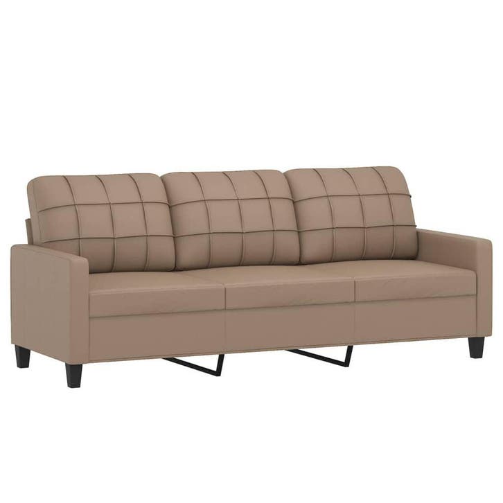 3-Zitsbank 180cm Kunstleer Cappu | Retour Deal 47% Korting!, Huis en Inrichting, Zetels | Zetels, 150 tot 200 cm, 75 tot 100 cm