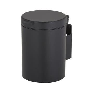 Wandafvalemmer Geesa Hotel 3 Liter RVS Zwart, Ophalen of Verzenden, Bad