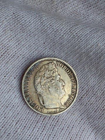 Frankrijk. Louis Philippe I. 1/2 Franc 1845-W, Lille (Zonder