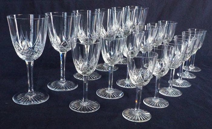 Baccarat - Baccarat - Drinkservies voor 6 (18) - Model Epron, Antiek en Kunst, Antiek | Glaswerk en Kristal