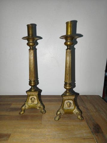 Taperstick (kleine blaker met een dunne pijp) (2) - Brons,
