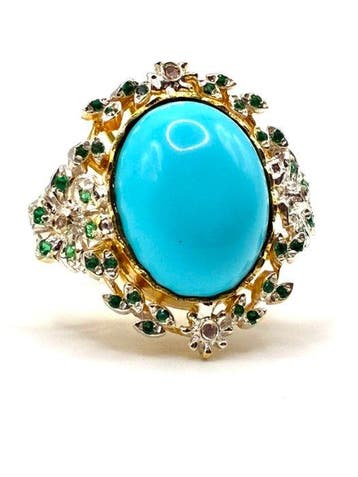 Zonder minimumprijs - Statement ring - 9 kt. Geel goud,