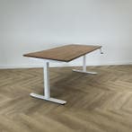 zit-sta slingerbureau 180x80 cm, Cognac - Wit