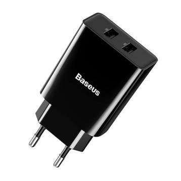 Dual 2x Port USB Stekkerlader - 2A Muur Oplader Wallcharger, Verzenden