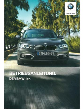 2017 BMW 1 SERIE INSTRUCTIEBOEKJE DUITS, Ophalen of Verzenden