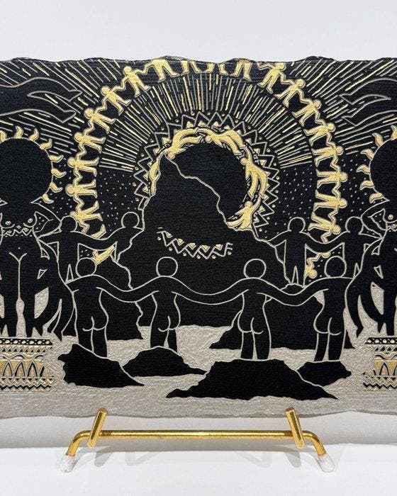 Théo Haggaï (1990) - Le Culte du Caillou, œuvre originale, Antiek en Kunst, Kunst | Schilderijen | Modern