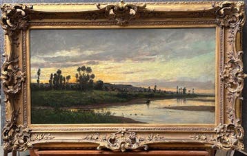 Charles-François Daubigny (1817-1878) - Coucher de soleil
