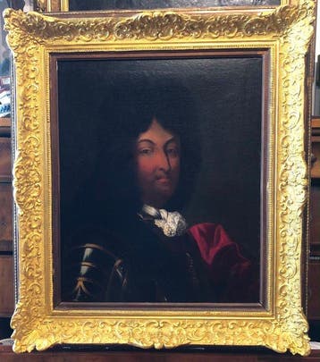 Hyacinthe Rigaud (1659-1743), Werkplaats van - Ritratto di