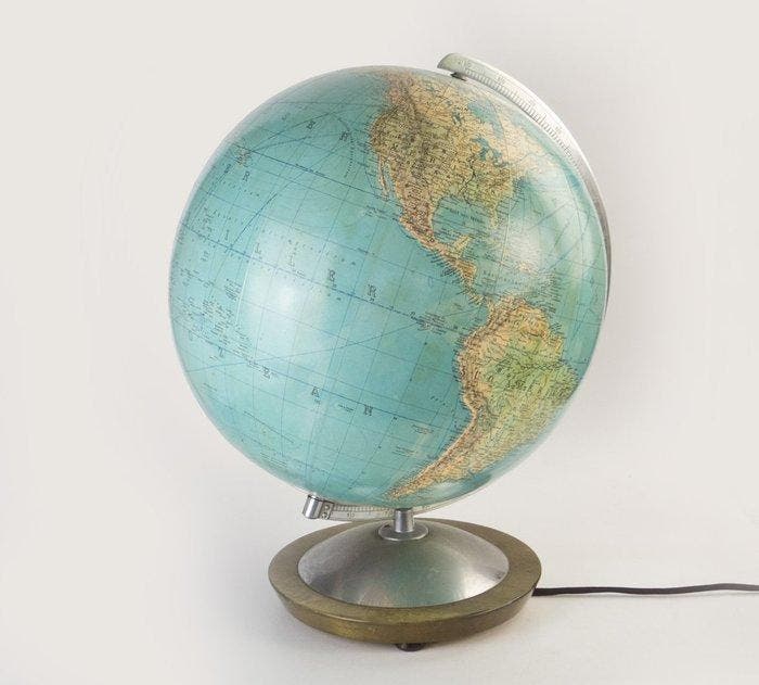 Terrestrial table globe - 1940-1950, Antiek en Kunst, Kunst | Designobjecten
